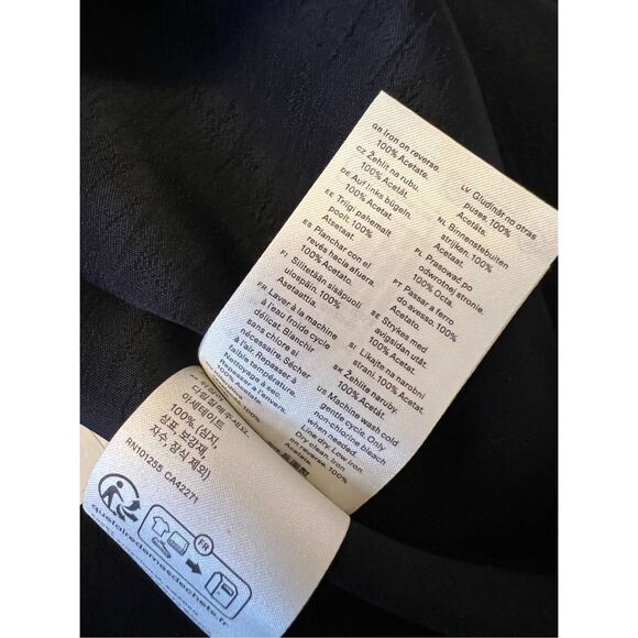 Arket Black Satin Midi Skirt - Picture 9 of 15